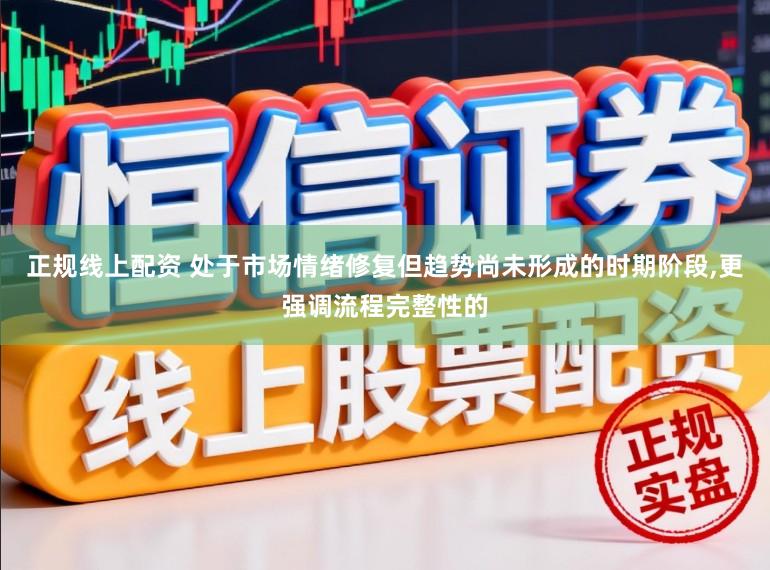 正规线上配资 处于市场情绪修复但趋势尚未形成的时期阶段,更强调流程完整性的
